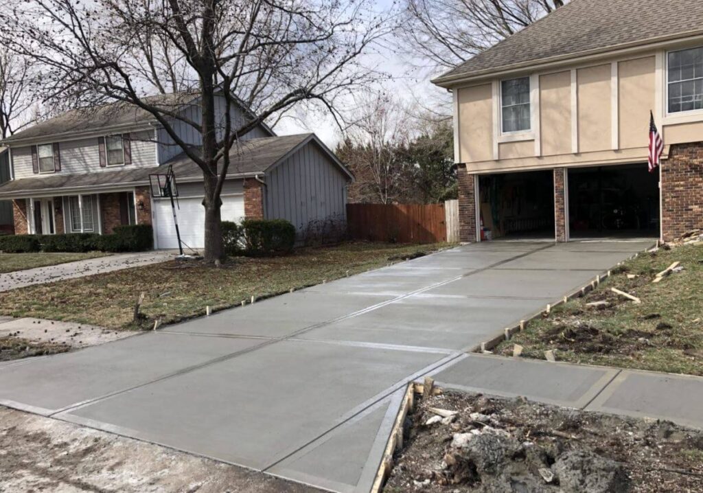 concrete driveway