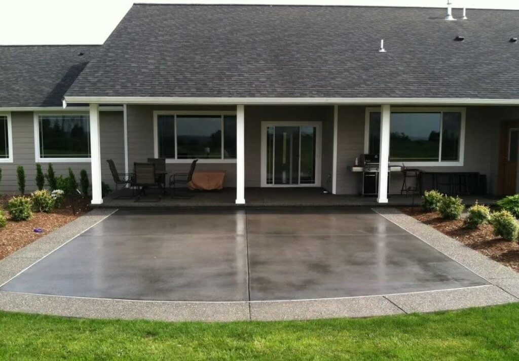 concrete patio house boston