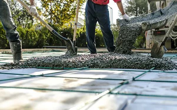 concrete slab work