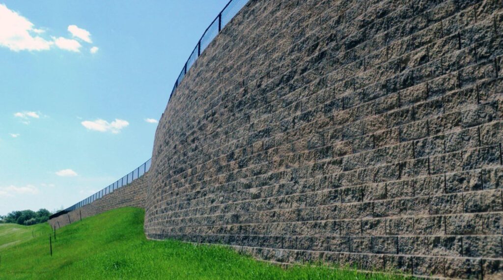 large retaining wall boston