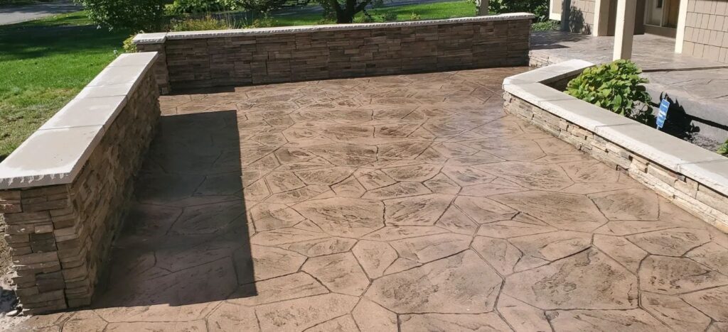 stamped concrete patio boston